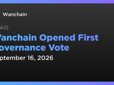 Wanchain Opened First Governance Vote