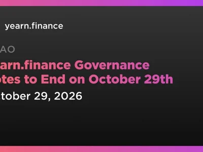 Yearn.finance Governance Votes to End on October 29th