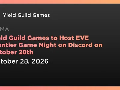 Yield Guild Games to Host EVE Frontier Game Night on Discord on October 28th