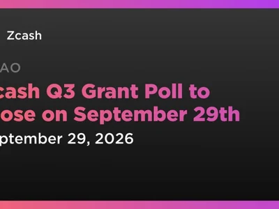 Zcash Q3 Grant Poll to Close on September 29th