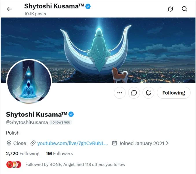 Shytoshi Kusama's Silence Rattles SHIB Community Despite 'Polish' X Update