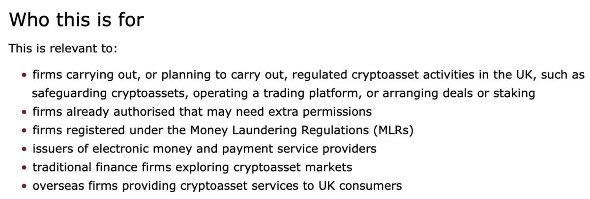 UK FCA sets crypto authorization guidance ahead of September application window