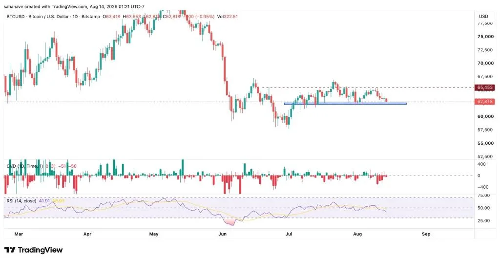 Why Bitcoin Failed to Rally After CPI & PPI—Will the Correction Extend to $60,000?