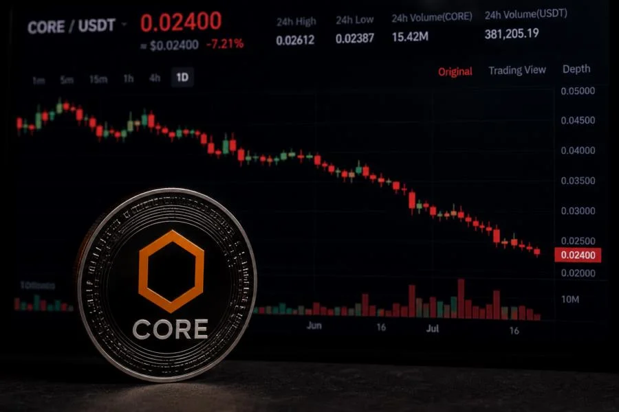 Why is CORE price going down?