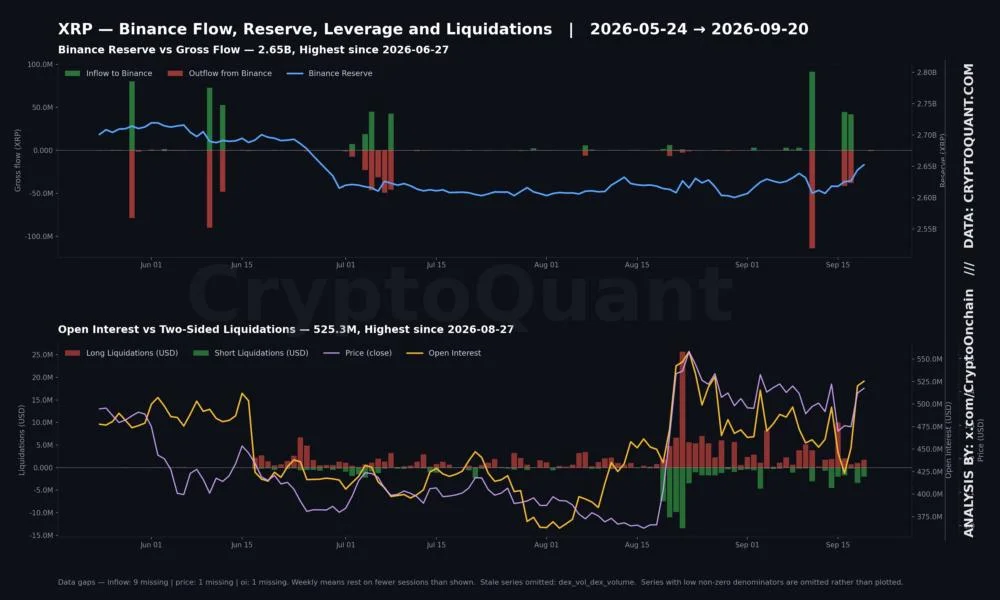 XRP Holders Rushed 663% More Tokens Onto Binance. Almost None of It Got Sold