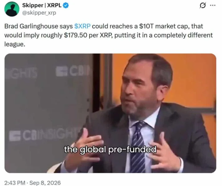 XRP News Today: Could Ripple CEO Brad Garlinghouse’s $10 Trillion Vision Reshape XRP’s Long-Term Outlook?
